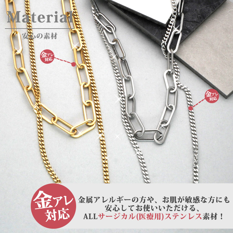 1137 【サージカルステンレス316】　2連ネックレス　ビーズネックレス pe026_008.jpg