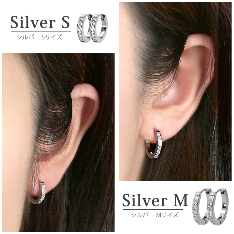 金属アレルギー対応ピアス [EMBELLIR] ステンレス レディース ハーフ