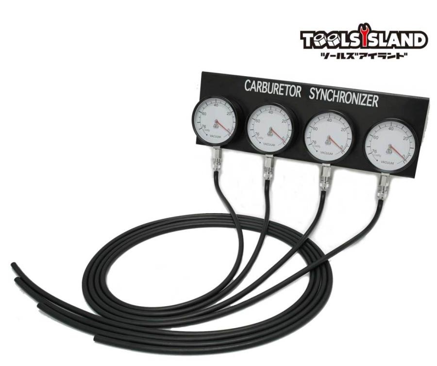 バキュームゲージ 4連 セット 調整 ーター メンテナンス 工具 負
