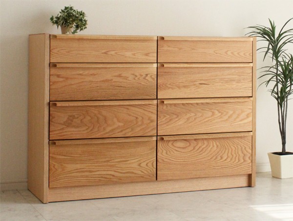 木製ローチェスト ローチェスト 完成品 幅124cm 日本製 チェスト タンス 木製 衣類