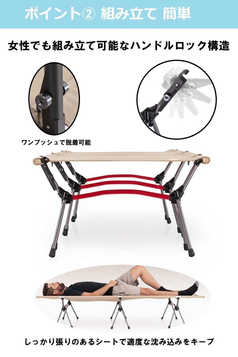Naturehike ローコット Naturehike Folding Camp Bed XJC04をレビュー！クチコミ・評判