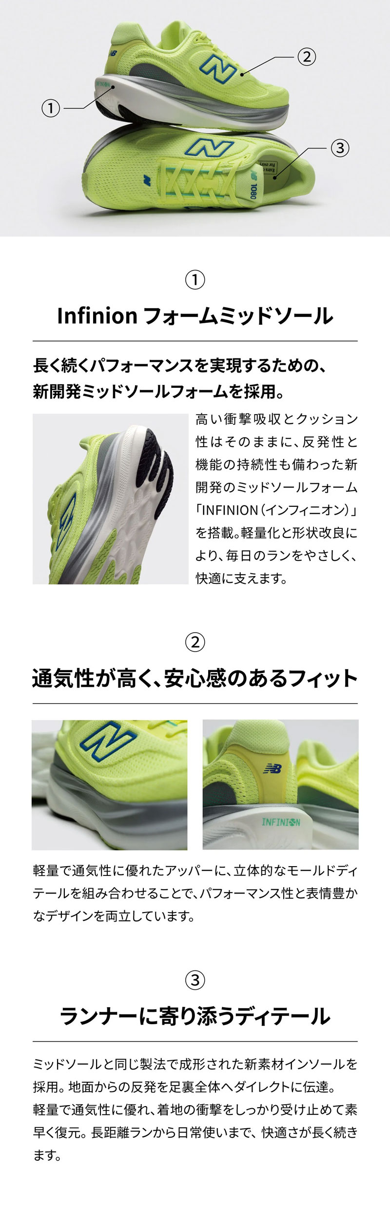 New Balance（ニューバランス） ランニングシューズ 1080 V15 ワイズ