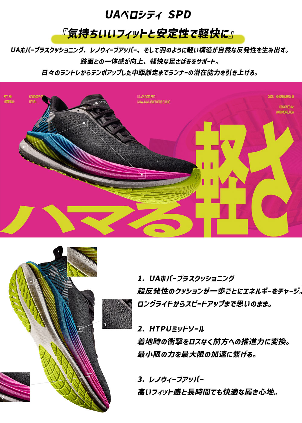 UNDER ARMOUR（アンダーアーマー） ランニングシューズ UAヴェロシティ