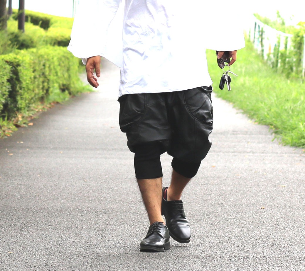本革 レザーサルエルパンツ サルエル ワイドパンツ WORCA JACK