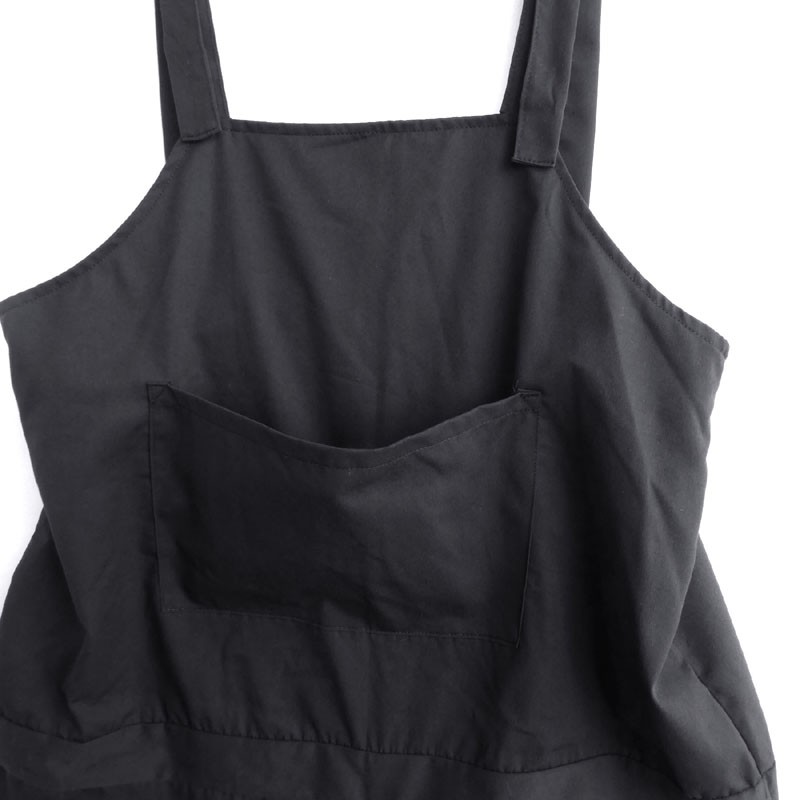 オーバーオール　胸ポケット　