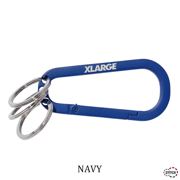 XLARGE エクストララージ STANDARD LOGO KEYRING CARABINER