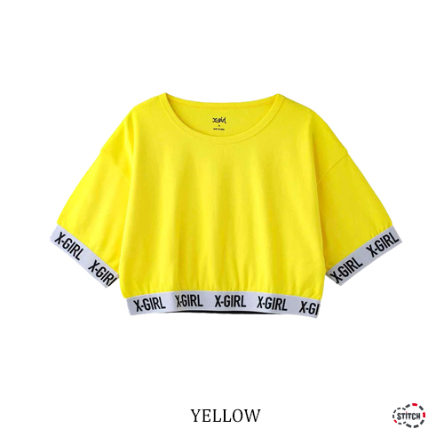 セール X-girl エックスガール LOGO CROPPED TOP 105221013010 ロゴ
