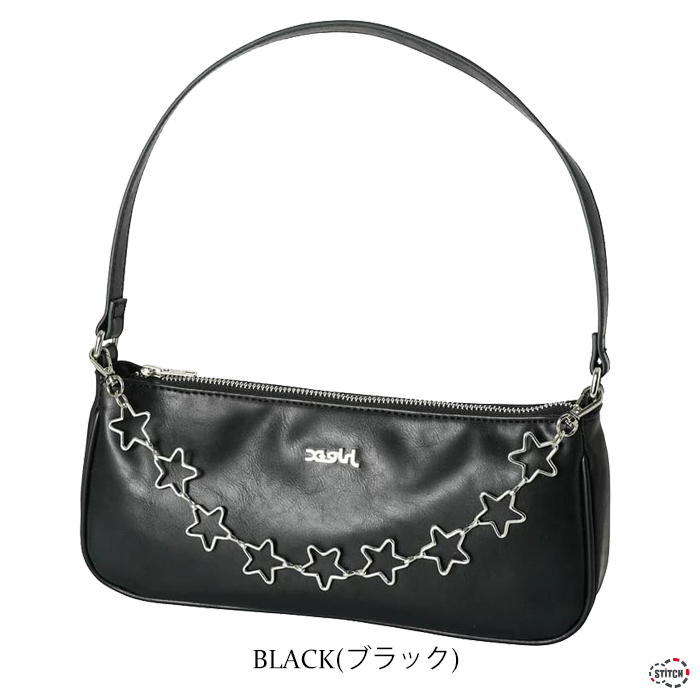 セール X-girl エックスガール FAUX LEATHER HAND BAG 105231053...