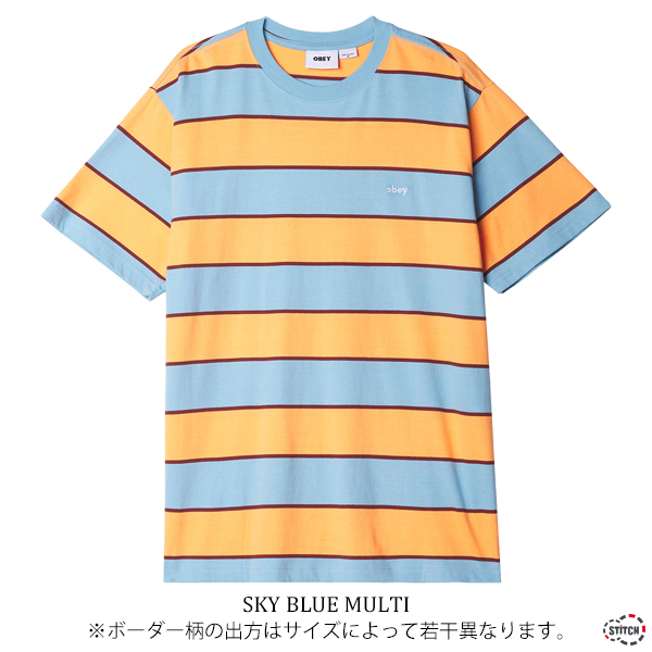 セール OBEY オベイ RANKING STRIPE TEE 131080345 ランキング