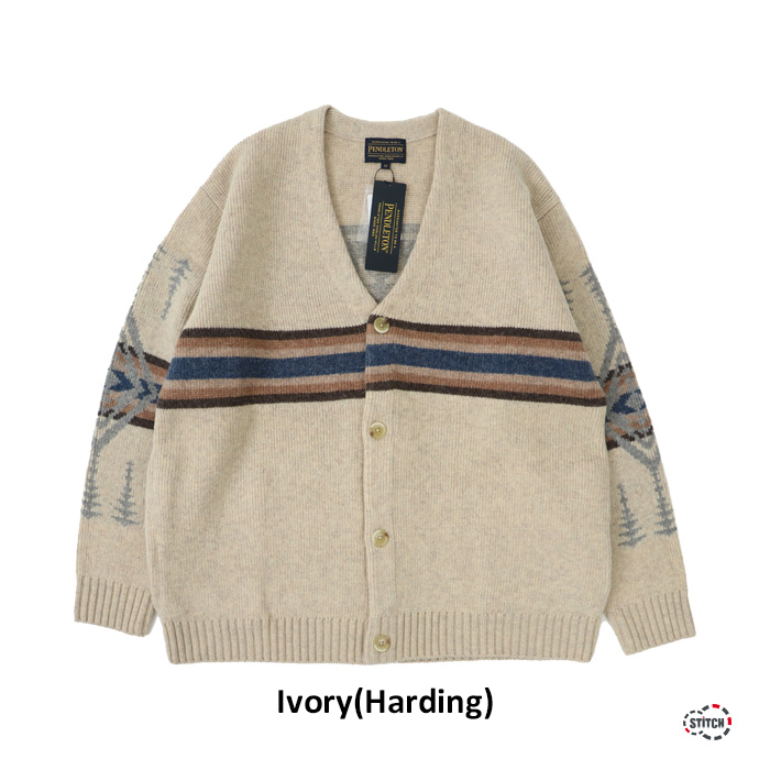 セール PENDLETON ペンドルトン V Neck Cardigan 19801866 22fw新作 Vネックカーディガン ニット 羽織り メンズ レディース 22FW 正規取扱店