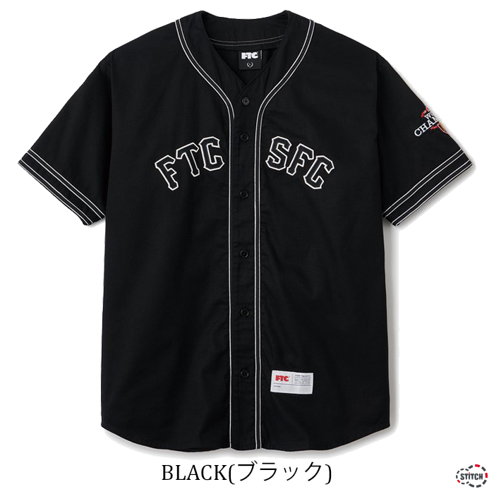 【PRE SALE】 FTC エフティーシー CLASSIC BASEBALL JERSEY FTC023SPSH04 クラシック ベースボールジャージー メンズ 野球 前開き 正規取扱店