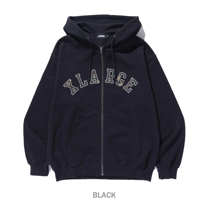 XLARGE（エクストラ ラージ） CAMO PATCH ZIP UP HOODED SWEATSHIRT