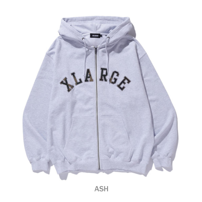 XLARGE（エクストラ ラージ） CAMO PATCH ZIP UP HOODED SWEATSHIRT