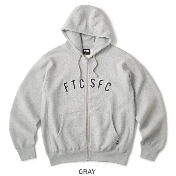 FTC グレー パーカー XL FTC FTC ARC LOGO ZIP UP HOODY FTC026SPSW04 ロゴ ジップアップ