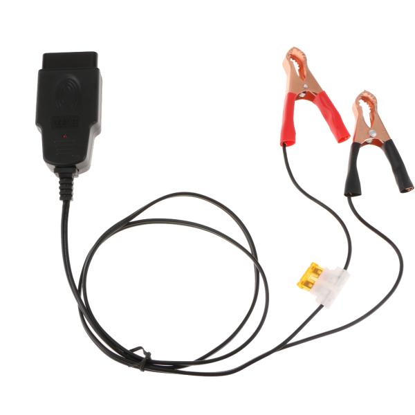 OBD 自動車用 バッテリークリップ 保護ヒューズ付き 故障診断機 バッテリー接続用 電源ケーブル メモリセーバー 実用