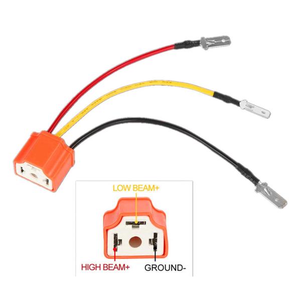 2ピースH4ワイヤーワイヤーハーネスソケットはピックアップヘビーデューティーヘッドランプに適合