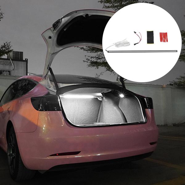 テスラ2019-2022モデル3ホワイトに耐久性のあるインテリジェントライトバーの雰囲気