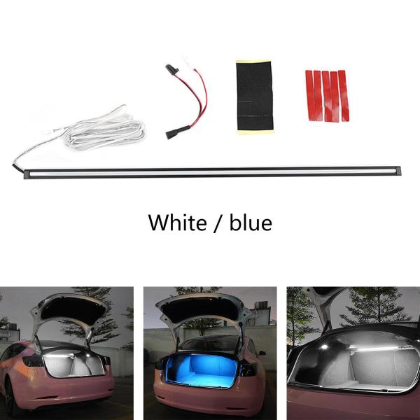 テスラ2019-2022モデル3ホワイトに耐久性のあるインテリジェントライトバーの雰囲気