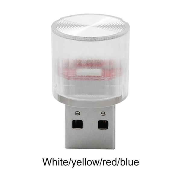 コンピューター用ポータブルミニUSBLEDライト雰囲気ランプナイトライトホワイト