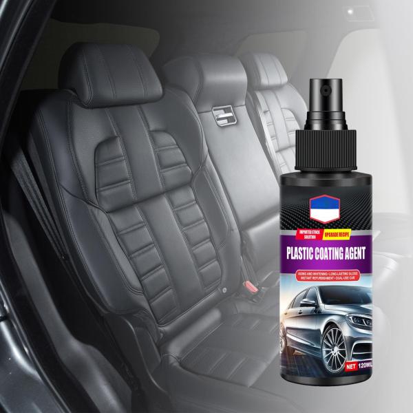 車用プラスチックコーティング剤 掃除 保護 自動車内装クリーニング用 修復スプレー 120ml 自動車再生剤 3pcs