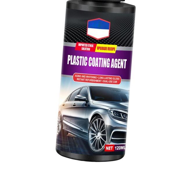 車用プラスチックコーティング剤 掃除 保護 自動車内装クリーニング用 修復スプレー 120ml 自動車再生剤 3pcs