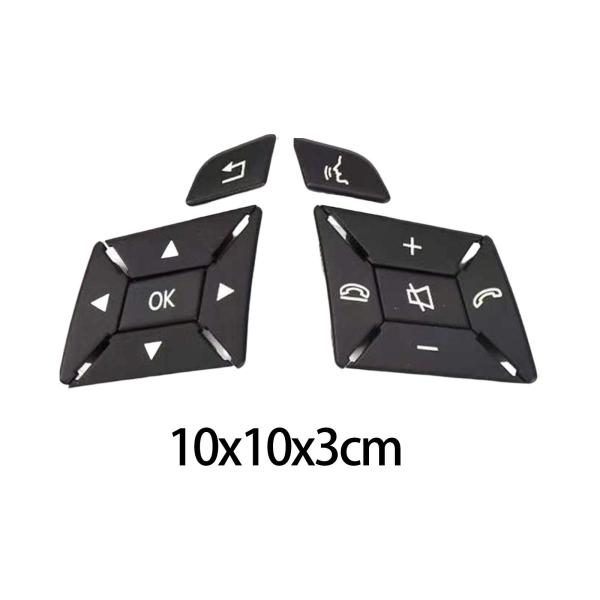 ブラックステアリングホイールコントロールメニュースイッチボタン 1669052800 1669052900 取り付けハードウェア耐久性のある