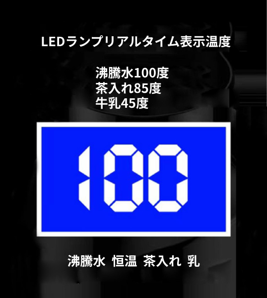 車載用ポット 車載電気ケトル 12V/24V カーポット 車載 カップ 温度表示 304ステンレス鋼 旅行暖房マグカップ 魔法瓶 車用湯沸かし器 車中泊 旅行用 携帯便利 黒