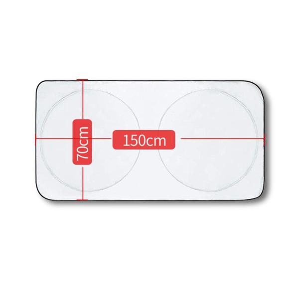 車のフロントガラス サンシェード 反射ブロッカー セダン ほとんどの車両用 150cmx70cm