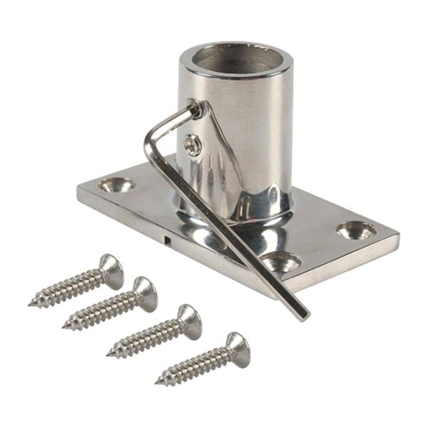 ボートデッキ手すり長方形ベース、ハンドレール継手チューブコネクタ、マリンボートハンドレール継手、DIYプロジェクト用