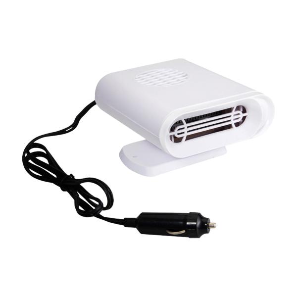 ポータブルカーヒーターファン電気ヒーターホワイト5x4x3インチ自動車用24V