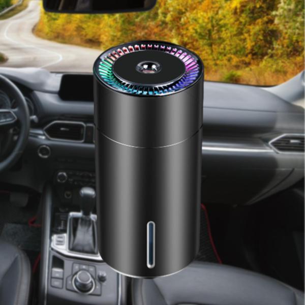 車ディフューザー加湿器アロマディフューザー車フレッシュカラフルなナイトライトミスト加湿器ベビールーム車用