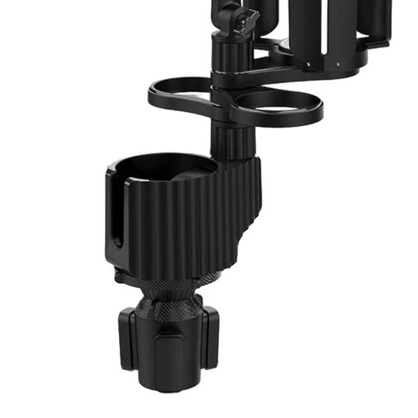 汎用車用カップホルダー拡張アダプター コーヒーカップ マグカップ用 調節可能 グレー