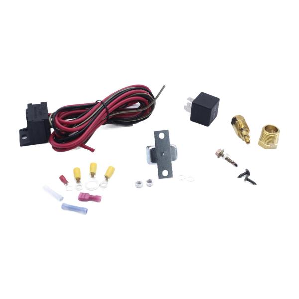 電動冷却ファンサーモスタットキット 60 アンペアリレーキット 200 オン 185 オフ 12 V 温度制御 金属電動ファンリレーキット
