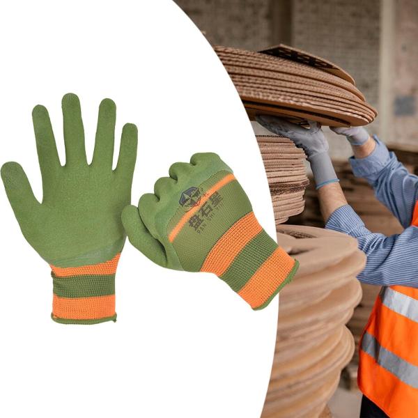 2 個の多機能作業手袋男性女性農場作業車修理グリーン