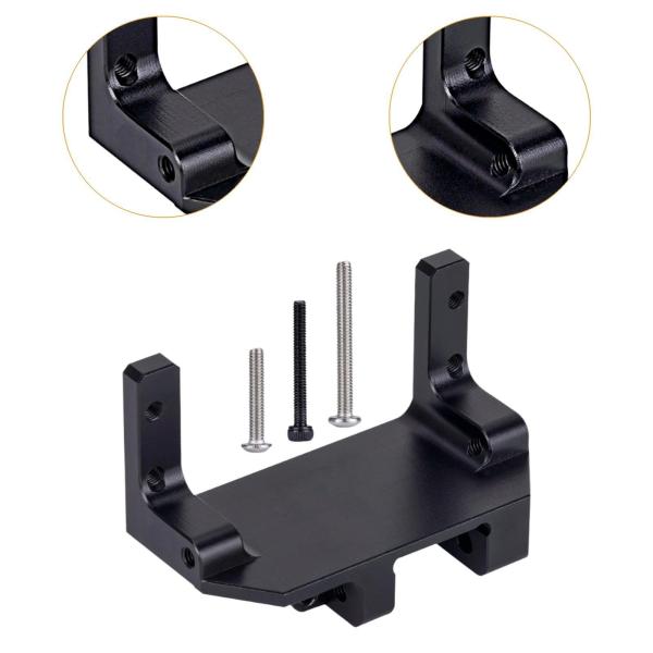 SCX10 III サーボオンアクスルマウント クローラーカーアップグレードパーツ 1:10 RC サーボマウント ブラック