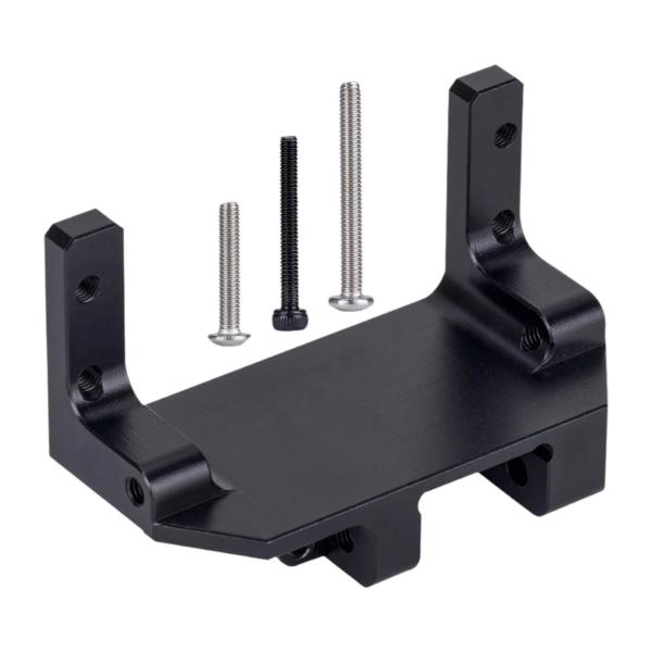 SCX10 III サーボオンアクスルマウント クローラーカーアップグレードパーツ 1:10 RC サーボマウント ブラック