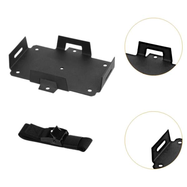 12V 6AH-15AH 6V 7AH-12AHバッテリートレイ固定ウェビングストラップ5.9x5インチボート用アクセサリメタルカヤックコンパクトデザ