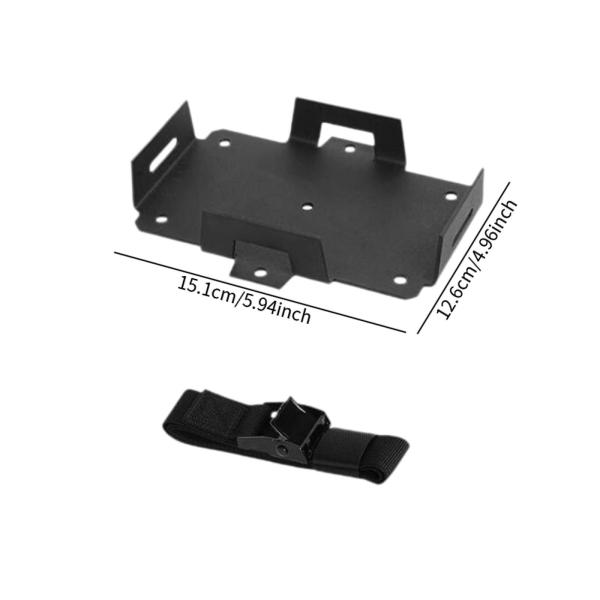 12V 6AH-15AH 6V 7AH-12AHバッテリートレイ固定ウェビングストラップ5.9x5インチボート用アクセサリメタルカヤックコンパクトデザ