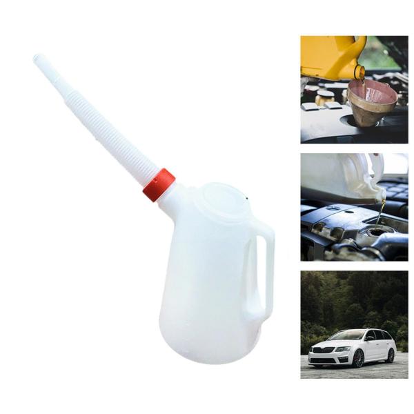 オイル計量ジャグ キャップ付き 頑丈 ポータブル スケール付き 計量オイルジャグ 3L