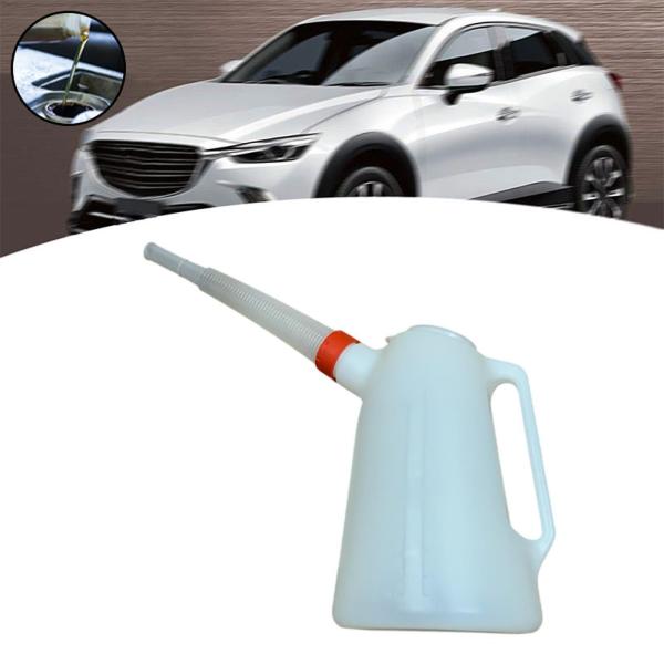 オイル計量ジャグ キャップ付き 頑丈 ポータブル スケール付き 計量オイルジャグ 4L