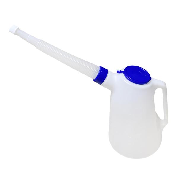 オイル計量カップ キャップ付き 効率的なディスペンス ポータブル ロング注ぎ口 2L
