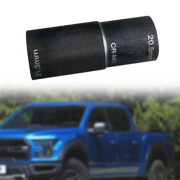 ラグナットリムーバーソケットホイールロック除去ツール、ヘビーデューティー、1/2inch 20.5mm x 21.5mm インパクトラグナットフリップ
