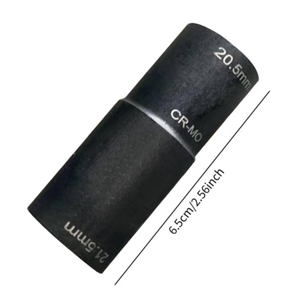ラグナットリムーバーソケットホイールロック除去ツール、ヘビーデューティー、1/2inch 20.5mm x 21.5mm インパクトラグナットフリップ