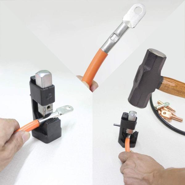 ハンマーラグクリンパーツールワイヤーコネクタ互換性カーボンスチールアクセサリー使いやすい手動ワイヤークリンパーハンマー