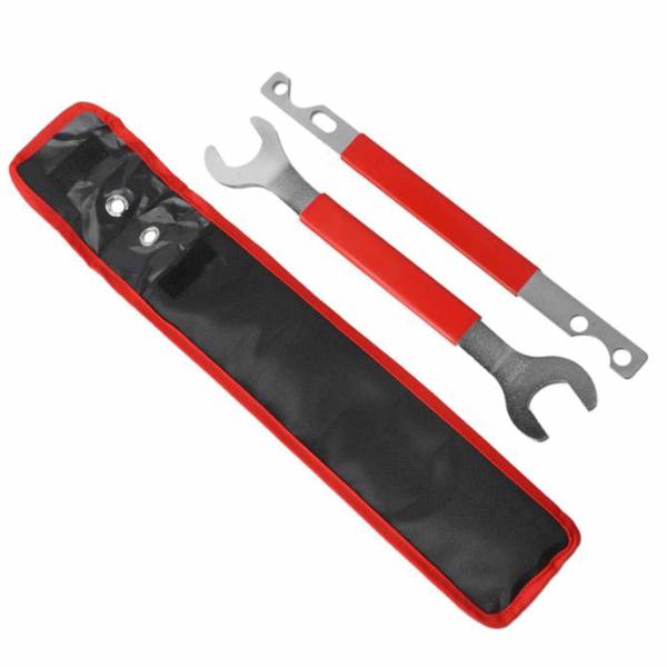 2 個セット ファンクラッチレンチセット ウォーターポンププーリーホルダー 自動車用ハンドツールの取り外しと取り付簡単 安定した取り外しツール