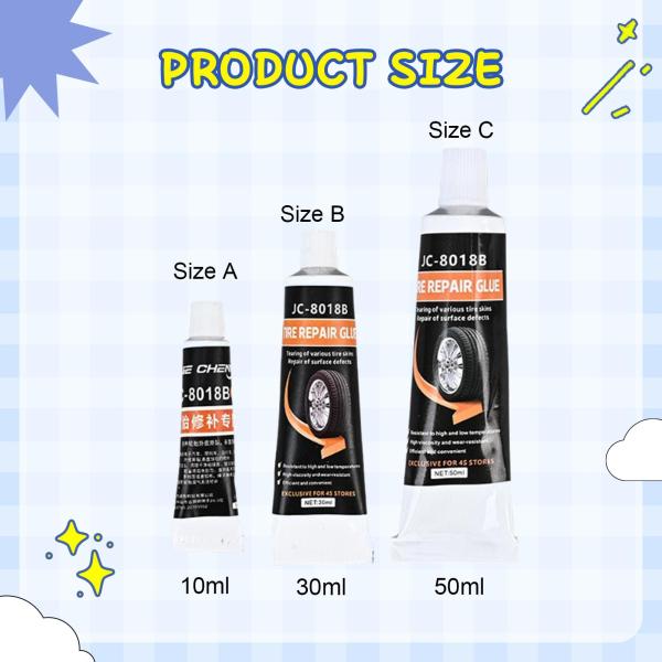 タイヤ修理用接着剤 カーケア 自動車用防水シーリング タイヤ接着剤 シーラント 接着剤 30ml