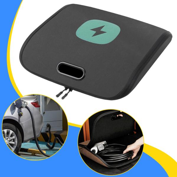EV充電ケーブル タイプ2プラグ 収納バッグ付き ポータブルEV充電ケーブル収納バッグ ハンドル付きアクセサリー