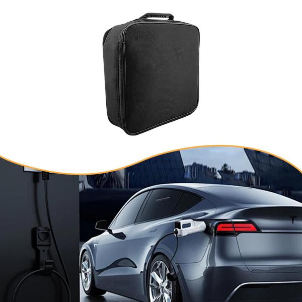EV充電ケーブル収納バッグ ポータブル コード アダプター RV下水ホース スクエア