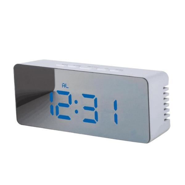 デジタル 目覚まし時計 置き時計 長方形 卓上 アラーム テーブル 鏡面 温度表示 全６色｜stk-shop｜02