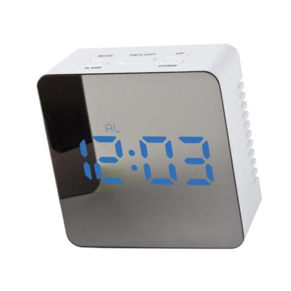 デジタル 目覚まし時計 置き時計 長方形 卓上 アラーム テーブル 鏡面 温度表示 全６色｜stk-shop｜03
